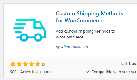 custom shipping methods plugin