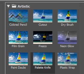 photoshop filter gallery artistic effect