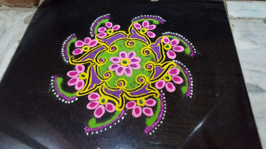 Rangoli swirls