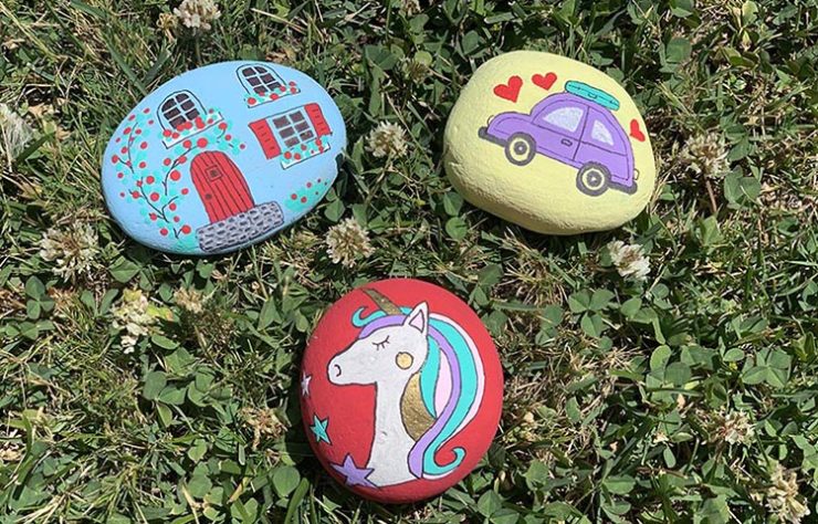 stone painting kids activity