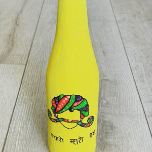 bottle-painting-yellow