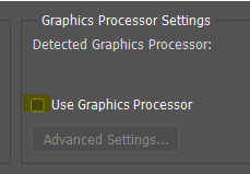 graphic processor in photoshop