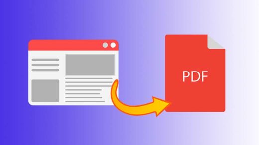 saving a page as a PDF