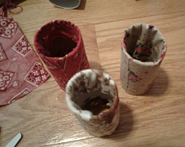 decorated toilet paper tubes