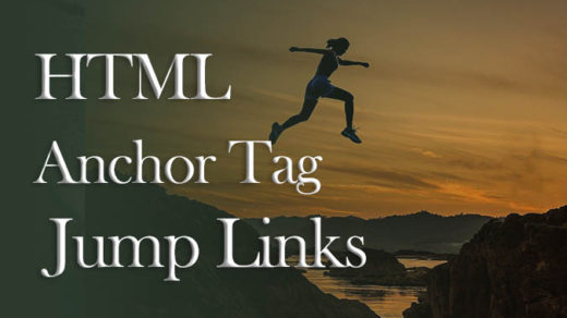 how to create html-anchor tag jump links