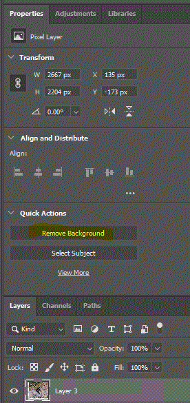 remove background from image quick-method