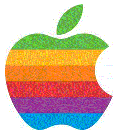 an older version of the apple logo
