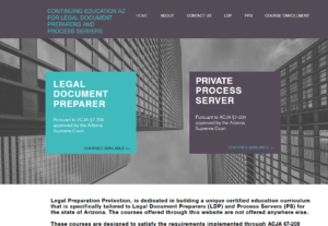 Website screenshot for Legal Preparation Protection, LLC