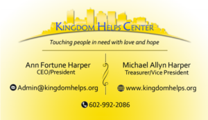 Kingdom Helps Center business card