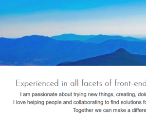 Angela Bronson's responsive personal portfolio website